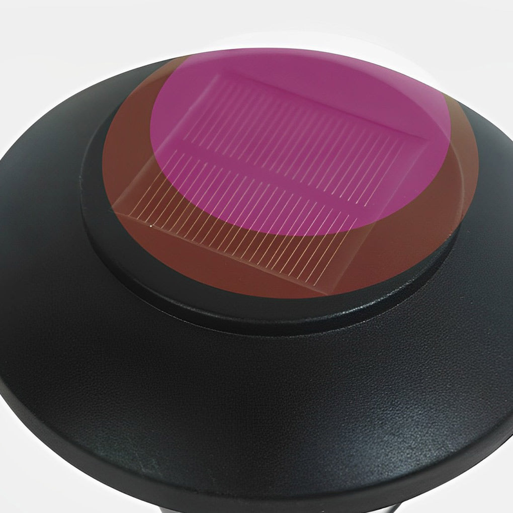 2-PCS Cheap Solar Lawn Lights Modern Black Smart LED Lights