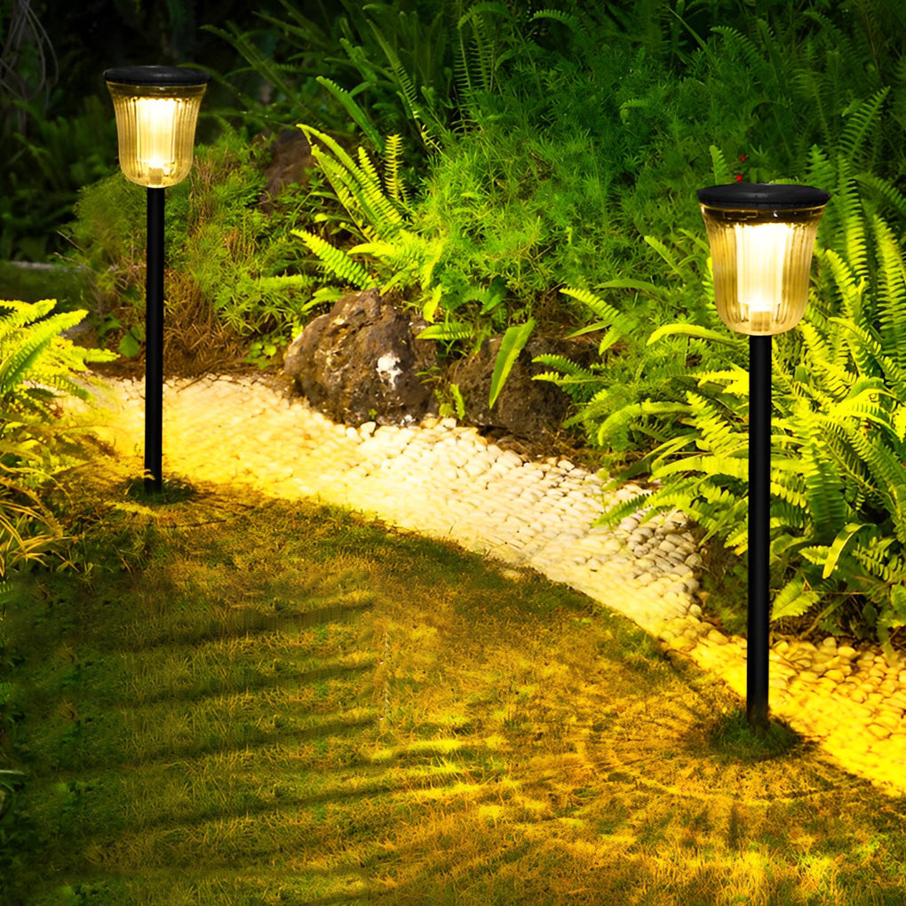 2Pcs Intelligent Solar Lawn Lights with Motion Sensor