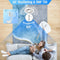 7200mAh Rechargeable Folding Floor Fan with Remote and 4 Speeds