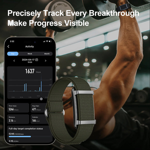 Fitness Tracker with Heart Rate & Sleep Monitoring - Waterproof Wristband for Active Lifestyle 3