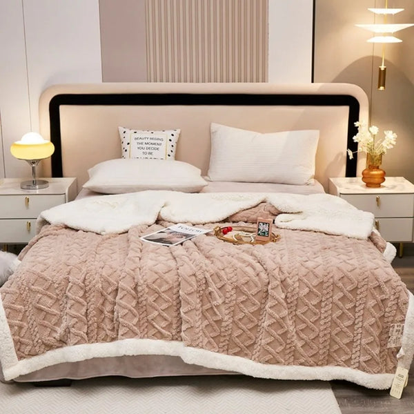 Fleece Blanket with Double Layer Design - Soft and Cozy Throw for Ultimate Warmth 4