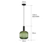 Variant image for Colorful Retro Glass Pendant Light – Creative LED Hanging Light for Living Room and Bedroom-20