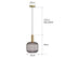 Variant image for Colorful Retro Glass Pendant Light – Creative LED Hanging Light for Living Room and Bedroom-18