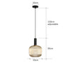 Variant image for Colorful Retro Glass Pendant Light – Creative LED Hanging Light for Living Room and Bedroom-5