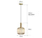 Variant image for Colorful Retro Glass Pendant Light – Creative LED Hanging Light for Living Room and Bedroom-8