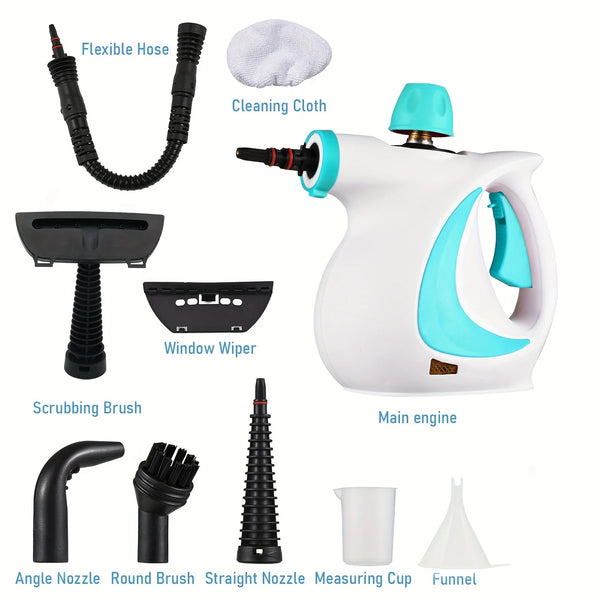 Handheld Steam Cleaner with High-Temperature Steam - 9 Accessories for Versatile Home Cleaning 7
