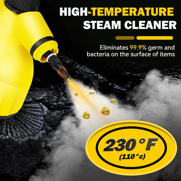 Handheld Steam Cleaner with Powerful High-Temperature Steam - Efficient Multi-Surface Cleaning for Home and Car 1