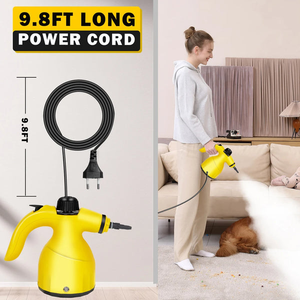 Handheld Steam Cleaner with Powerful High-Temperature Steam - Efficient Multi-Surface Cleaning for Home and Car 2