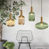 Colorful Retro Glass Pendant Light – Creative LED Hanging Light for Living Room and Bedroom
