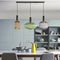 Colorful Retro Glass Pendant Light – Creative LED Hanging Light for Living Room and Bedroom
