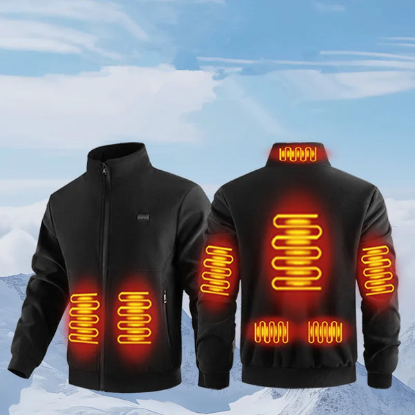 Heated Jacket with 8-Zone Intelligent Heating - Polar Fleece for Ultimate Warmth 1