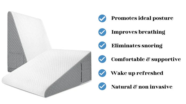 The Premium Wedge Pillow – Elevate Your Sleep & Breathe Easier