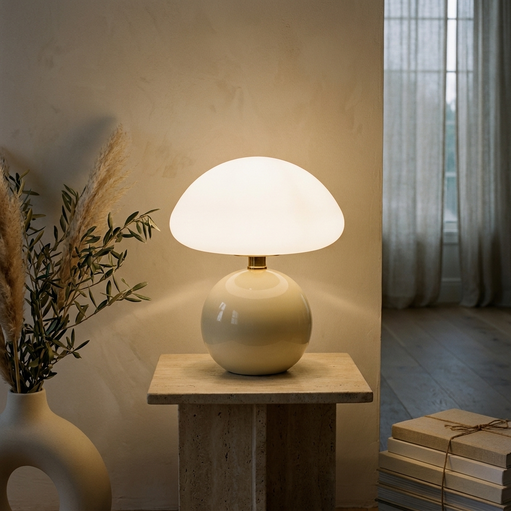Norel Mushroom Ceramic Table Lamp
