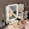 Makeup Mirror with LED Lights & Touch Control - 360° Rotation for Perfect Reflection 0