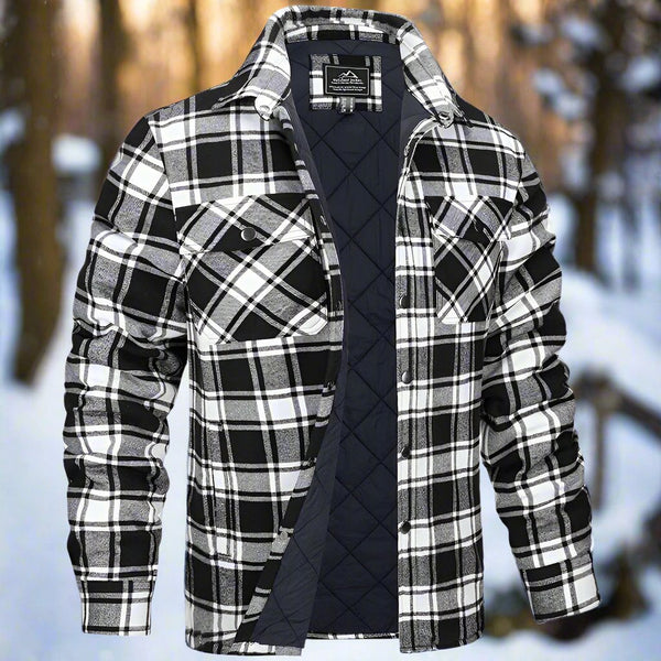 Luca – Men's Quilted Fit Flannel Shirt Jacket