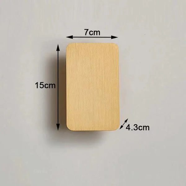 Modern Brushed Aluminum LED Wall Lamp for Indoor Use