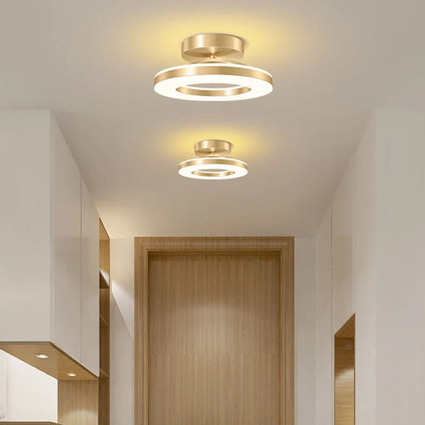 Modern LED Flush Mount Ceiling Light Fixture with Adjustable Color Temperature for Bedroom and Living Spaces