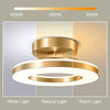 Modern LED Flush Mount Ceiling Light Fixture with Adjustable Color Temperature for Bedroom and Living Spaces