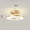 Modern LED Flush Mount Ceiling Light Fixture with Adjustable Color Temperature for Bedroom and Living Spaces