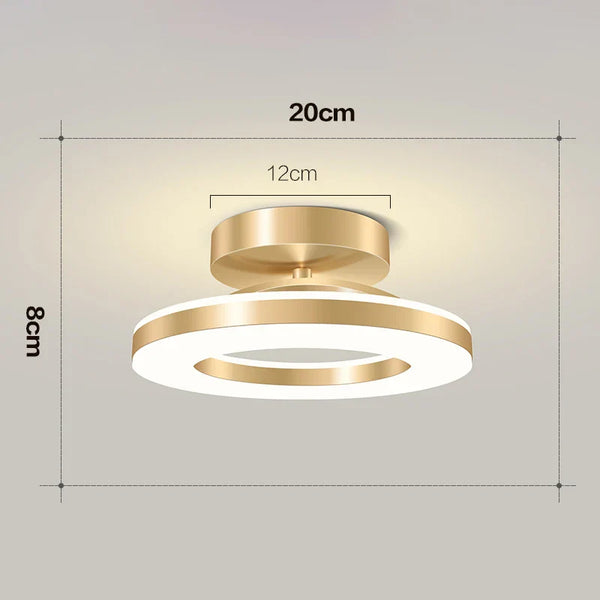 Modern LED Flush Mount Ceiling Light Fixture with Adjustable Color Temperature for Bedroom and Living Spaces