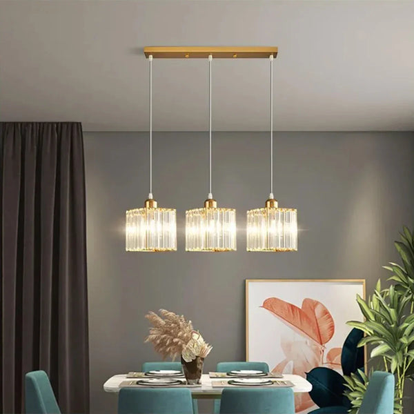 Modern Three-Head Chandelier Light for Dining Room – Minimalist Nordic Design