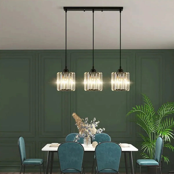 Modern Three-Head Chandelier Light for Dining Room – Minimalist Nordic Design