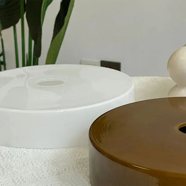 Nordic LED Flush Mount Ceiling Light Fixture – Retro Glass Design for Bedroom and Living Room