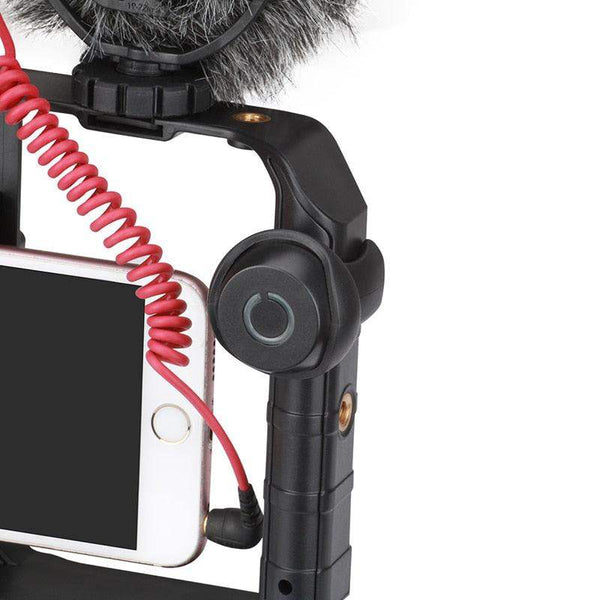 Smartphone Video Rig Stabilizer with Light – Smooth Shooting & Lighting for Mobile Filming