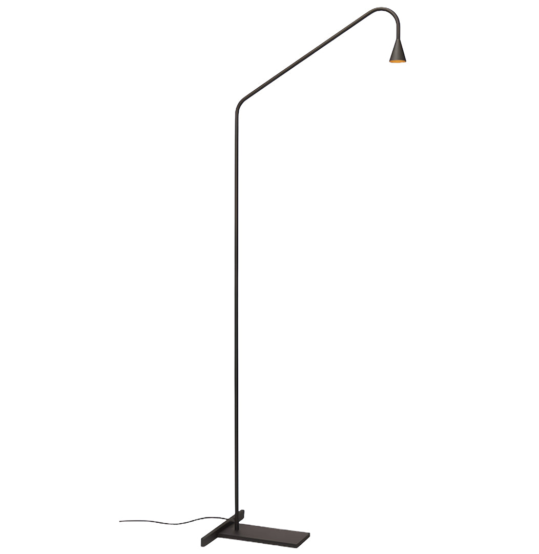 Black and Gold Floor Lamp LED Nordic Minimalist Wrought Iron Reading Bedroom Study Room