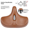 Wide Ergonomic Bike Saddle for MTB E Bike and City Bicycle Comfort