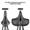 Wide Ergonomic Bike Saddle for MTB E Bike and City Bicycle Comfort