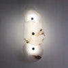 Luxury Natural Marble LED Wall Lamp with Copper Accents – Modern Indoor Wall Sconce for Bedroom and Living Room Decor