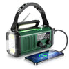 10000mAh Solar Hand Crank Emergency Radio with NOAA, Flashlight, and Power Bank