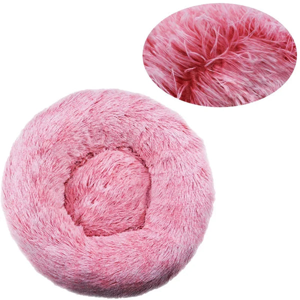 Super Soft Round Pet Bed – Plush, Cozy & Comfortable for Cats & Dogs
