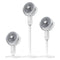 Rechargeable Oscillating Air Circulator Fan with Remote & Timer