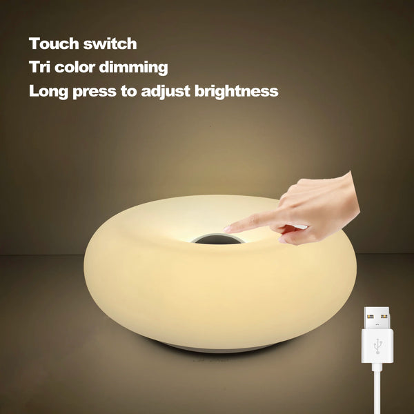 Variant image for USB Table Lamp with Touch Control and RGB Color Changing – Dimmable Bedside or Desk Lamp for Bedroom and Living Room-2