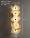 Variant image for Luxury Natural Marble LED Wall Lamp with Copper Accents – Modern Indoor Wall Sconce for Bedroom and Living Room Decor-6
