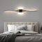 Modern LED Wall Lamp with Remote Control – Double Curve Design in Black and Gold for Stylish Indoor Wall Lighting-1