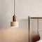 Wabi Sabi Pendant Lamp – Yellow Marble Lighting for Kitchen Island and Dining Room, Cord Pendant Design, Durable Travertine Material