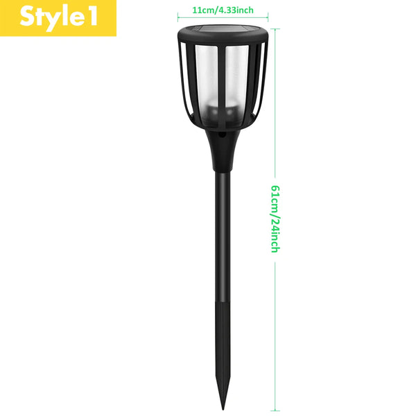 Upgraded Solar Garden Lights with Dancing Flames – Waterproof Outdoor Garden Lamps for Pathways, Patio & Landscape Decoration