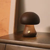 LED Mushroom Night Light with Touch Switch – Adjustable Wooden Bedside Lamp