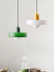 Nordic Retro Glass Chandelier Light – Adjustable Height Modern Lighting Fixture for Dining Room and Living Room-2