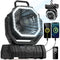 20000mAh Rechargeable Camping Fan with LED Light and USB Power Bank