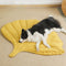 Breathable Cooling Dog Mat - Leaf-Shaped Washable Dog Mat