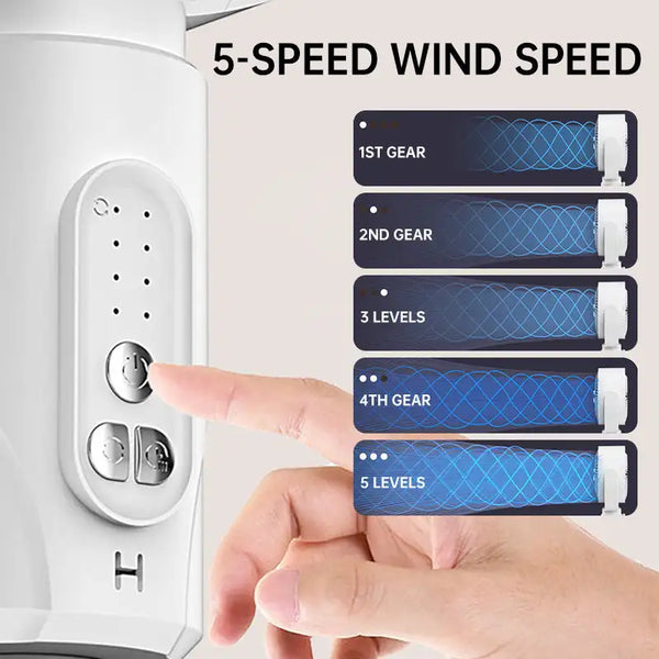 Rechargeable Oscillating Air Circulator Fan with Remote & Timer