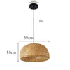 Variant image for Hand Knitted Bamboo Pendant Lamp – Eco-Friendly Chinese Style Hanging Light for Home and Restaurant Decor-2