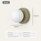 Variant image for Nordic LED Glass Wall Lamp – Minimalist G9 Base Sconce for Bedroom, Hallway, and Staircase Lighting-5
