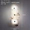 Variant image for Luxury Natural Marble LED Wall Lamp with Copper Accents – Modern Indoor Wall Sconce for Bedroom and Living Room Decor-5