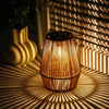 Outdoor Solar Woven Lantern Lights – Handcrafted Waterproof Garden & Courtyard Lamps with Long Battery Life