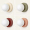 Nordic LED Glass Wall Lamp – Minimalist Base Sconce for Bedroom, Hallway, and Staircase Lighting